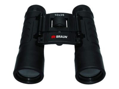 Braun Fernglas 10 x 25 - Dachkant - Schwarz