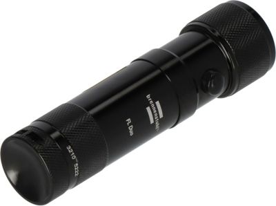 Brennenstuhl Eco-LED Laser Light, 8xLED, Metallgehäuse, Laserpointer, 720 Min. Leuchtdauer, IP20, schwarz