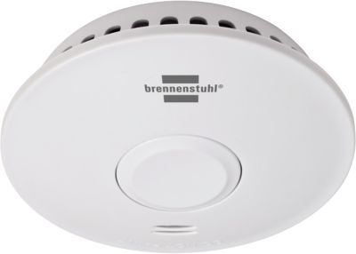 Brennenstuhl Funk-Feuermelder RM L 3101, vernetzbar, 85 dB, Q-Siegel, 100 m Reichweite, 10-Jahres-Batterie, B 115 x H 115 x T 40 mm, weiß