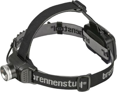 Brennenstuhl LuxPremium LED-Kopflampe KL 200 F, 200 Lumen, stufenloser Fokus, IP44, 100m Leuchtweite, schwarz, 0,13 kg