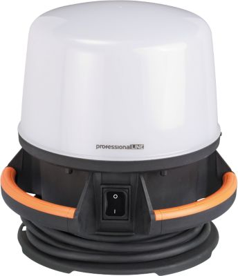 Brennenstuhl professionalLINE LED Baustrahler ORUM 5050 M, 360° Abstrahlwinkel, 5800 lm, IP54, IK08, L 280 x B 280 x H 286 mm, schwarz