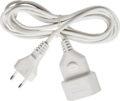 Brennenstuhl Verlängerungskabel, 3 Meter, Kunststoff, Euro-Stecker, weiß