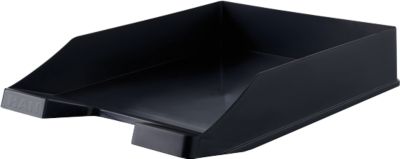 Briefablage KARMA, DIN A4/C4, Kunststoff, stapelbar, stabil, B 255 x T 348 x H 65 mm, schwarz