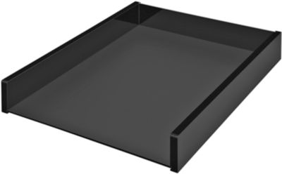 Briefablage WEDO Black Office, A4, schwarz mattiert/glänzend, stapelbar