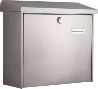 Briefkasten Comfort, Stahlblech verzinkt, silber