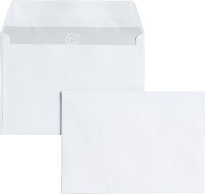 Briefumschläge, DIN C6, ohne Fenster, haftklebend, 25 Stück