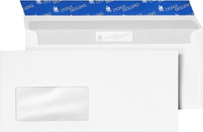 Briefumschläge DIN lang, mit Fenster, 1000 Stück