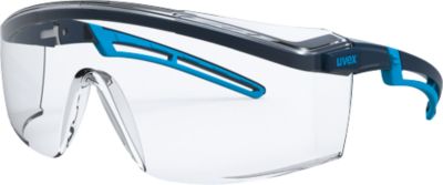 Bügelbrille Uvex astrospec 2.0, EN 166, EN 170, Polycarbonat klar, Rahmen blau/hellblau, 5 Stück