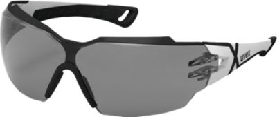 Bügelbrille Uvex pheos cx2, EN 166, EN 172, Polycarbonat grau, Rahmen schwarz/weiss, 5 Stück