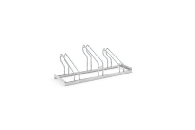 Bügelparker WSM, 1-seitig, für Reifen bis B 55 mm, B 1050 x T 538 x H 415 mm, Stahl feuerverzinkt, 3 Einstellplätze, montiert