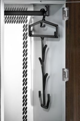 C+P kledinghanger met multifunctionele haken, voor lockers