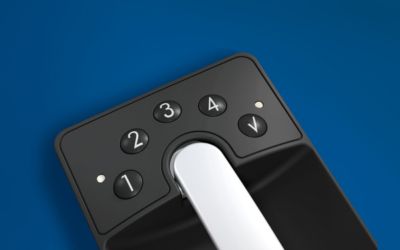 C+P PIN-Code Schloss Ergo-Lock, für Akkuladeschränke Serie Acurado, 4 bis 8-stellige Codes, Mastercode-Funktion, 3-Riegel-Verschluss, Batteriebetrieb