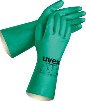 Chemikalienschutzhandschuh uvex profastrong NF34, 12 Paar, Größe 9