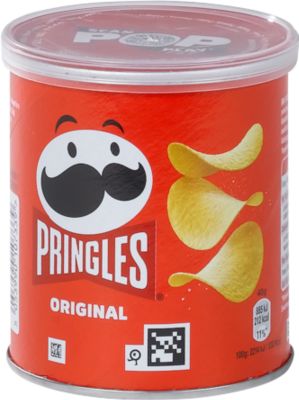 Chips Pringles Original, vegane Kartoffelchips mit dezenter Salznote, 12 Dosen mit jeweils 40 g, in Karton