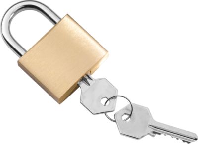 Cilinder hangslot, beugelhoogte 40 mm, verschillend sluitend