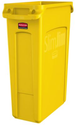 Collecteur Slim Jim®, 87 litres, jaune