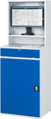 Computer-Schrank Typ 650-M65, B 650 x T 520 x H 1770 mm, stationär