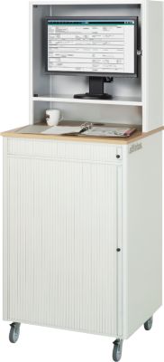 Computer-Station adlatus Typ 2015, B 720 x T 660 x H 1810 mm, fahrbar