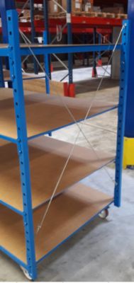 Croisillon latéral  pour rayonnage, galvanisé