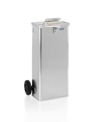 Datenentsorgungsbehälter D1009/120 H, Inhalt 120 L, mit Rädern, Schlitz 420 x 27 mm
