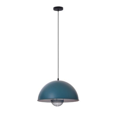 Deckenleuchte Lukas, Metall blau, B 410 x T 410 x H 200 mm, E27, meet by paperflow