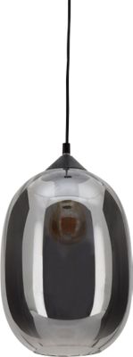 Deckenleuchte Strada, Glas, spiegelgrau, B 200 x T 200 x H 400 mm, E27, meet by Paperflow