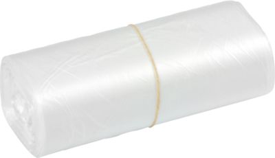Deiss Müllbeutel, 20 Liter, HDPE mit 10-20 % Regeneratanteil, B 450 x H 540 mm, transparent, 2000 Stück