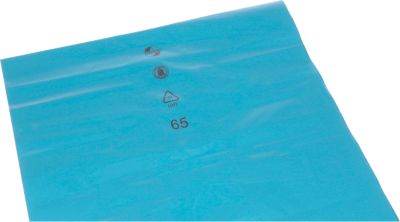 Deiss PREMIUM® Abfallsäcke, robust und vielseitig, Recycling-LDPE, lose, B 660+520 x H 1500 mm, 240 Liter, blau, 80 Stück