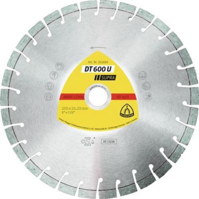 Diamanttrennscheibe DT 600 U Supra D.125mm Bohr.22,23mm 9mm 20mm