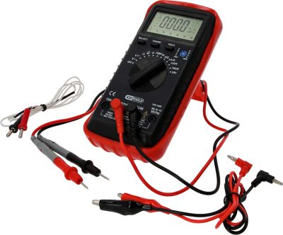 Digital Multimeter inkl. Prüfspitzen und Krokodilklemmen