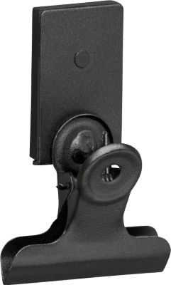 Dokumentenklemme WFI, magnetisch, bis 7,5 kg,  L 52 x B 32 x H 6 mm, Stahl, schwarz, 2 Stück