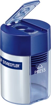 Doppelspitzdose Staedtler® 512, 2 Spitzlöcher, für normale und jumbo Stifte, Verschlussdeckel