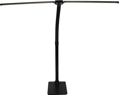 DOTLUX LED-Schreibtischleuchte TWIN, 20W, COLORselect 3000 - 6500K, dimmbar, 120° Abstrahlwinkel, L 800 x B 33 x H 680 mm, schwarz