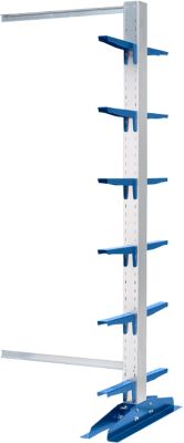 Draagarmstelling-aanbouwsectie KRM, dubbelzijdig, hoogte 2000 mm, draagarmlengte 400 mm