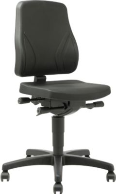 Drehstuhl All-In-One Trend 9633, mit Rollen, Kunstleder, Skai schwarz