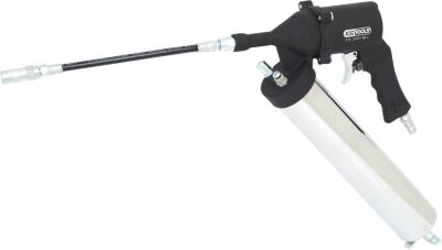 Druckluft-Fettpresse mit flexiblem Schlauch und Düse