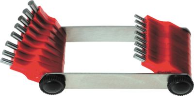 Düsenlehren m.Stahlstiften 0,45 - 1,5mm