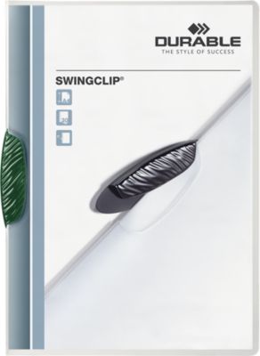 Durable Klemmmappe Swingclip, DIN A4, PP, mit Clip, grün