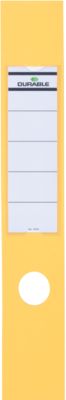 Durable Ordnerrückenschilder Ordofix, Rückenbreite 60 mm, selbstklebend, 10 Stück, gelb