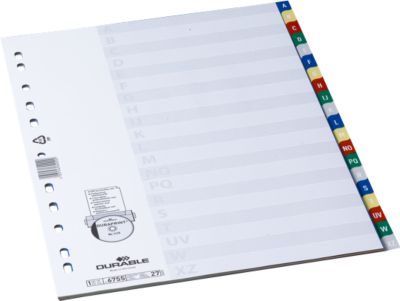 Durable PP-Register, Buchstaben A-Z
