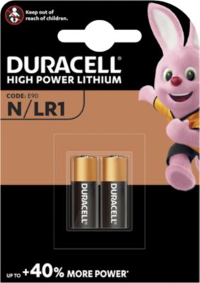 DURACELL® Batterien Lady LR1 N, Spannung 1,5 V, Kapazität 0,880 Ah, Alkaline, 2 Stück in Blisterpack
