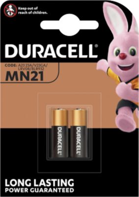 DURACELL® Batterien MN21 V23GA, Spannung 12 V, Kapazität 33 mAh, Alkaline, 2 Stück
