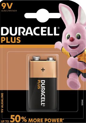 DURACELL® Batterien Plus, E-Block, 9 V, einzeln