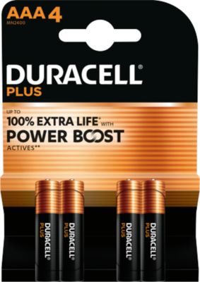 DURACELL® Batterien Plus, Micro AAA, 1,5 V, 4 Stück