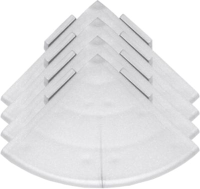 Ecken für Bodenrost Yoga Rost®, silber, 4 Stück