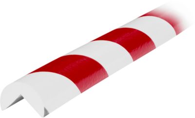 Eckschutzprofil Typ A, 1-m-Stück, weiss/rot