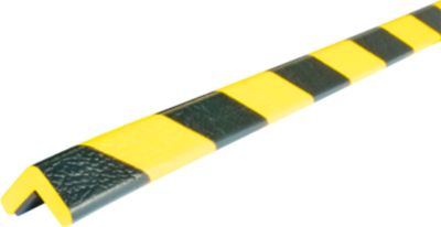 Eckschutzprofil Typ E, 1-m-Stück, gelb/schwarz, tagesfluoreszierend