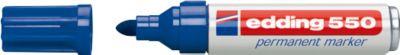 edding 550 Permanent Marker, Rundspitze 3-4 mm, blau, 1 Stück