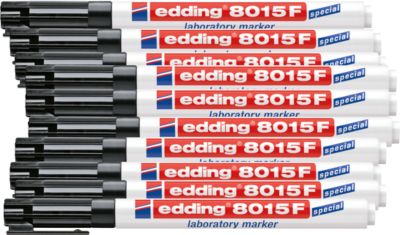 edding 8015F laboratory Marker, 0,75 mm, 10 Stück, schwarz
