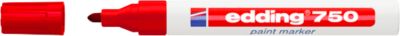 EDDING Lackmarker 750, 2-4 mm, rot, 10 Stück